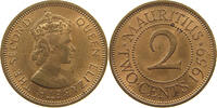 MAURITIUS 2 CENTS Elizabeth II. (1952-2022) -