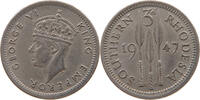 RHODESIA 3 PENCE George VI. (1936-1952) -