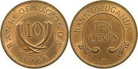 UGANDA 10 CENTS -