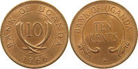 UGANDA 10 CENTS -