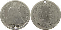 UNITED STATES OF AMERICA DIME SEATED LIBERTY -