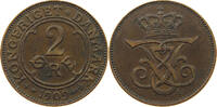 DENMARK 2 ÖRE Frederik VIII. (1906-1912) -