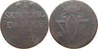 DENMARK SKILLING Christian VII. (1766-1808) -
