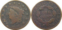 UNITED STATES OF AMERICA LARGE CENT Coronet Head -