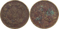 UNITED STATES OF AMERICA CENT FLYING EAGLE COUNTERMARKED T -