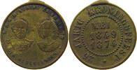NETHERLANDS JETON Willem III. 1849-1890 JETON 25 JARIG KRONINGSFEST -
