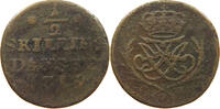 DENMARK 1/2 SKILLING Frederik IV. 1699-1730 -