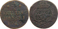 DENMARK 1/2 SKILLING Frederik IV. 1699-1730 -