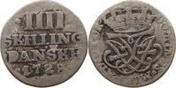 DENMARK 4 SKILLING Friedrich IV. (1699-1730) -