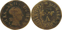 FRANCE CHARLEVILLE DENIER Charles II de Gonzague, 1637 - 1665 -