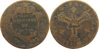 FRANCE SOL LOUIS XV. (1715–1774) Sol des mines de France - 1727 (Pau) -