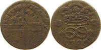 ITALY STATES SARDINIA 2 DENARI VITTORIO AMADEO II. 1675-1730 -