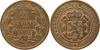 LUXEMBOURG 2 1/2 CENTIMES Adolph 1890 - 1905 -