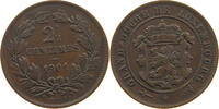 LUXEMBOURG 2 1/2 CENTIMES Adolph 1890 - 1905 -