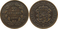 LUXEMBOURG 2 1/2 CENTIMES Adolph 1890 - 1905 -