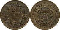 LUXEMBOURG 2 1/2 CENTIMES Adolph 1890 - 1905 -