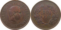 PORTUGAL 20 REIS CARLOS I. (1889-1908) -