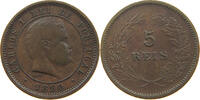 PORTUGAL 5 REIS CARLOS I. (1889-1908) -