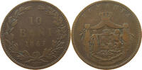 ROMANIA 10 BANI Carol I. 1866-1914 -