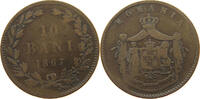 ROMANIA 10 BANI Carol I. 1866-1914 -