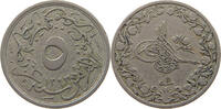 EGYPT OTTOMAN 5/10 QIRSH Abdul Hamid II. (1876-1909) -