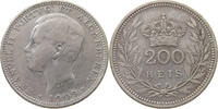PORTUGAL 200 REIS Manuel II. (1908-1910) -