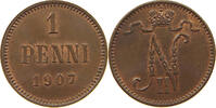 FINLAND PENNI Nikolaus II. (1894-1917) -