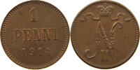 FINLAND PENNI Nikolaus II. (1894-1917) -