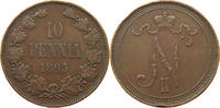 FINLAND 10 PENNIÄ Nikolaus II. (1894-1917) -