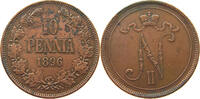 FINLAND 10 PENNIÄ Nikolaus II. (1894-1917) -