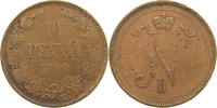 FINLAND 10 PENNIÄ Nikolaus II. (1894-1917) -