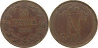 FINLAND 10 PENNIÄ Nikolaus II. (1894-1917) -