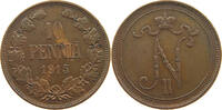 FINLAND 10 PENNIÄ Nikolaus II. (1894-1917) -