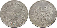 FINLAND 25 PENNIÄ Nikolaus II. (1894-1917) -