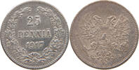 FINLAND 25 PENNIÄ Nikolaus II. (1894-1917) -