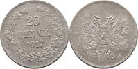 FINLAND 25 PENNIÄ Nikolaus II. (1894-1917) -