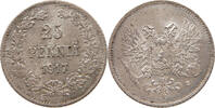 FINLAND 25 PENNIÄ Nikolaus II. (1894-1917) -