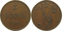 FINLAND 5 PENNIÄ Nikolaus II. (1894-1917) -