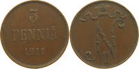 FINLAND 5 PENNIÄ Nikolaus II. (1894-1917) -