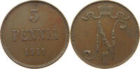 FINLAND 5 PENNIÄ Nikolaus II. (1894-1917) -