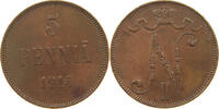 FINLAND 5 PENNIÄ Nikolaus II. (1894-1917) -