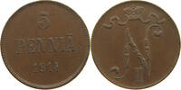FINLAND 5 PENNIÄ Nikolaus II. (1894-1917) -