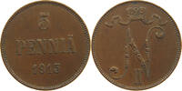 FINLAND 5 PENNIÄ Nikolaus II. (1894-1917) -