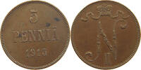 FINLAND 5 PENNIÄ Nikolaus II. (1894-1917) -