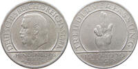 WEIMARER REPUBLIK 3 MARK Schwurhand -
