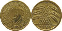 WEIMARER REPUBLIK 5 PFENNIG OFF-CENTER -