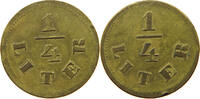 DEUTSCHES REICH TOKEN 1/4 LITER BIER TOKEN -
