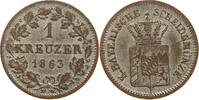 BAYERN KREUZER Maximilian II. Joseph (1848-1864) -