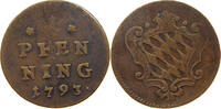 BAYERN PFENNIG Karl Theodor (1777-1799) -