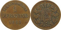 BAYERN PFENNIG Ludwig II. (1864-1886) -